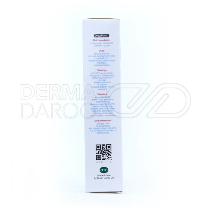 ژل واژینال ری نرم با روغن معدنی، کاهش درد نزدیکی، ضد التهاب، مرطوب کننده، فاقد هورمون