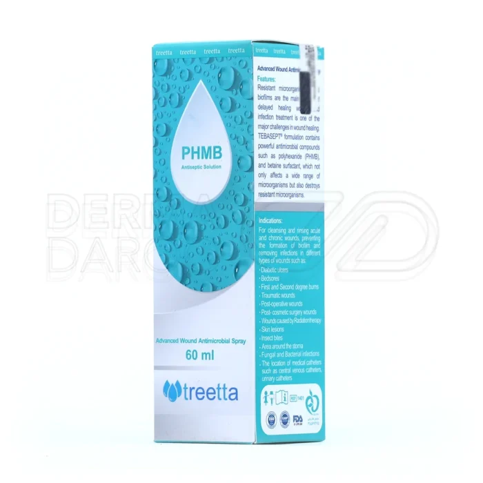 اسپری طباسپت تریتا با پلی هگزانید، ضد عفونت زخم، پاکسازی خراشیدگی، مناسب کاتتر پزشکی، تسریع ترمیم