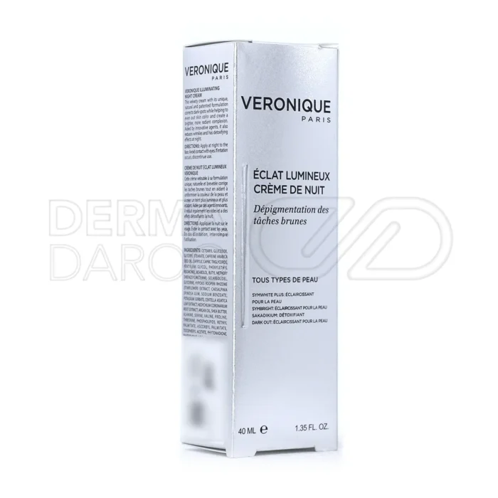 کرم ضد چروک ورونیک با مواد طبیعی برای مرطوب سازی عمیق، کاهش حساسیت و ایجاد چهره روشن و یکدست در طول شب