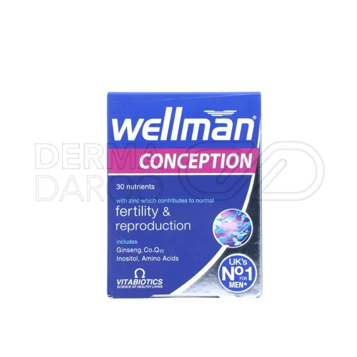 قرص ول من کانسپشن ویتابیوتیکس با 150μg سلنیوم، تقویت سیستم ایمنی، کاهش خستگی، مناسب سلامت مردان