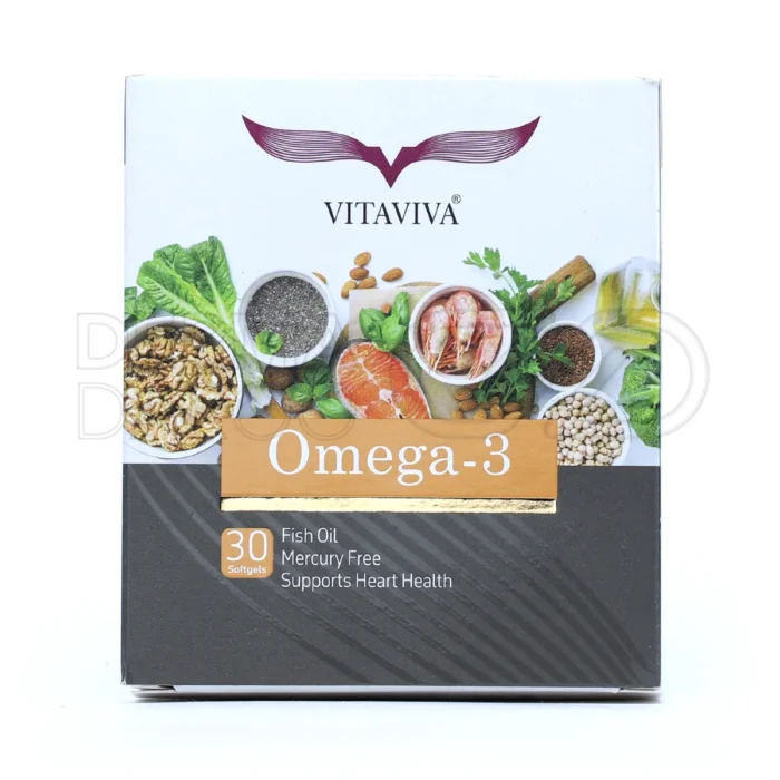 کپسول امگا 3 ویتاویوا، تقویت سیستم ایمنی، کاهش التهاب، بدون جیوه، مناسب سلامت عمومی