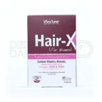 قرص هیرایکس بانوان با آهن و فولیک اسید برای تغذیه کامل مو و افزایش رشد و درخشندگی آن