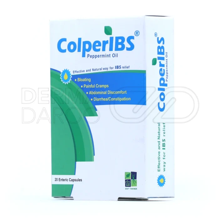 کپسول کلپریبس حاوی روغن نعنا فلفلی برای تسهیل دفع گازهای روده و بهبود نفخ شکم