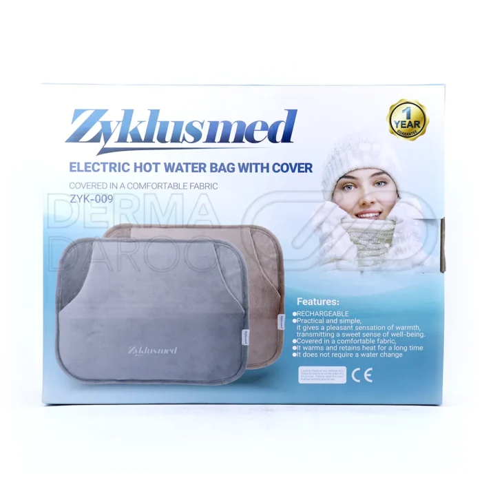 کیسه آبگرم برقی کاور دار زیکلاس مد مدل ZYK-009، تسکین درد قاعدگی و عضلانی، گرم شدن سریع، کاور نرم محافظ
