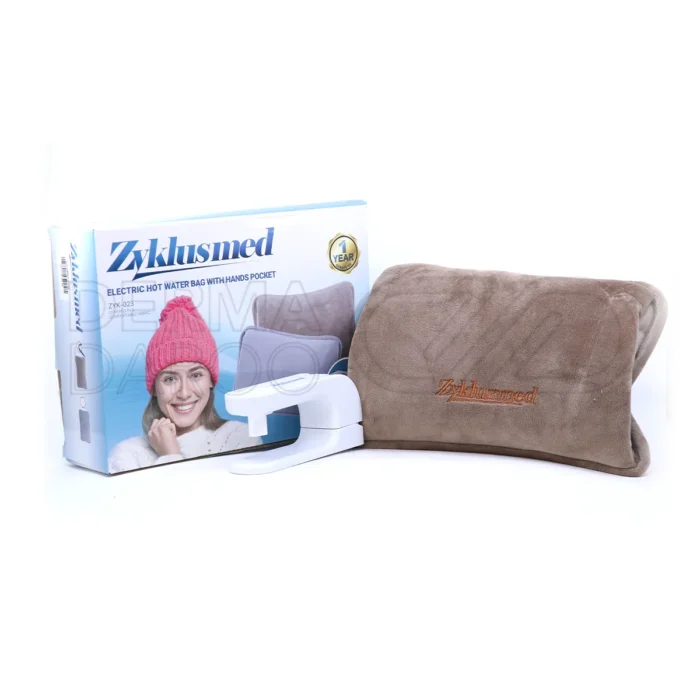 کیسه آبگرم برقی کاور دار زیکلاس مد مدل ZYK-023، حجم 1 لیتر، روکش مخملی، کنترل دما، مناسب درد قاعدگی و عضلانی