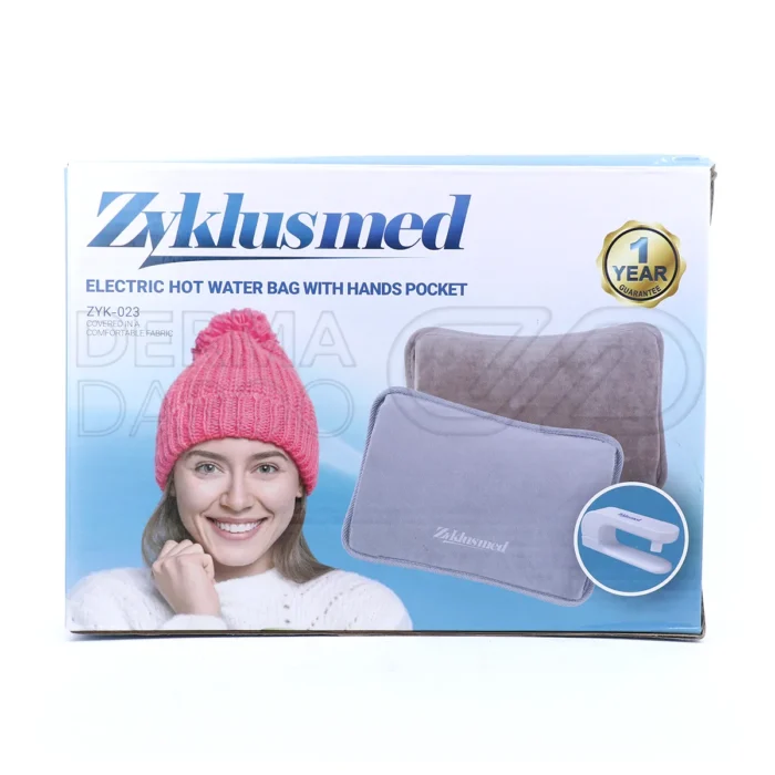 کیسه آبگرم زیکلاس مد 023، حجم 1 لیتر، فیوز حرارتی خودکار، تسکین اسپاسم عضلانی، منبع تغذیه برقی