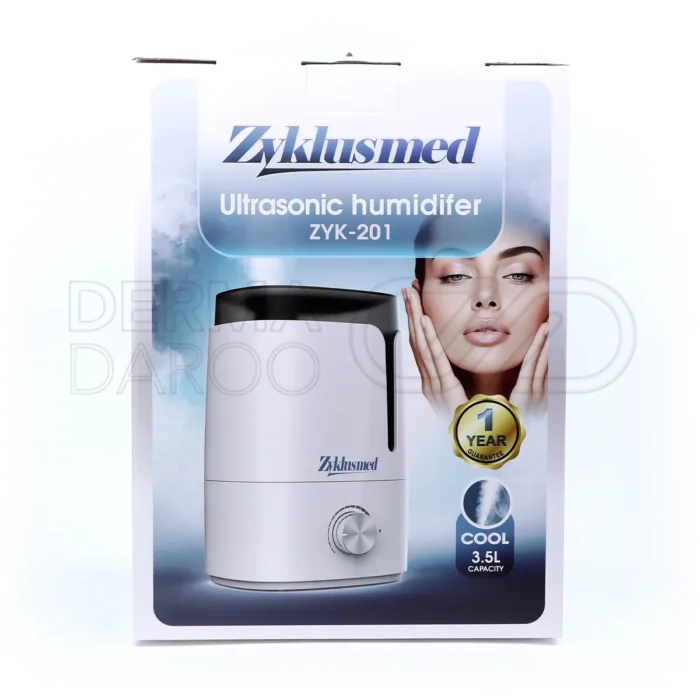 بخور سرد زیکلاس مد ZYK 201، 3.5 لیتر، مناسب 60 متر مربع، هشدار اتمام آب، تنظیم بخار، گارانتی