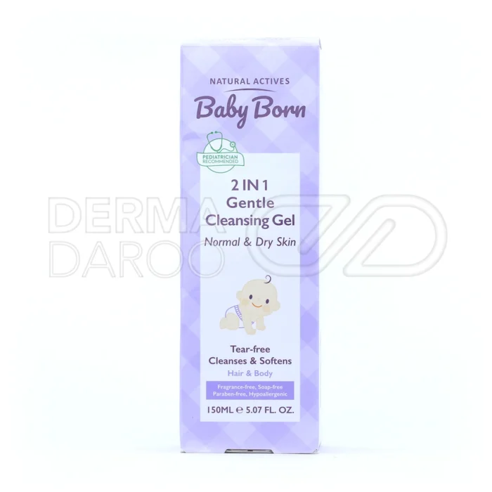 شوینده ملایم بیبی برن با گلیسیرین و ویتامین B5 برای نرمی پوست و مو جلوگیری از تحریک و مناسب پوست حساس کودک