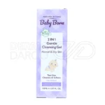 ژل شستشوی کودک بیبی برن با عصاره بابونه و آلوئه ورا برای پاکسازی ملایم پوست و موی حساس کودکان بدون سوزش چشم