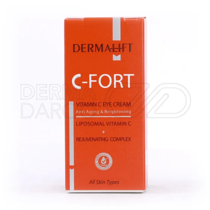 کرم دور چشم درمالیفت با نیاسینامید و آلوئه ورا، ضدالتهاب و تسکین دهنده، مناسب پوست حساس با اثر آبرسانی