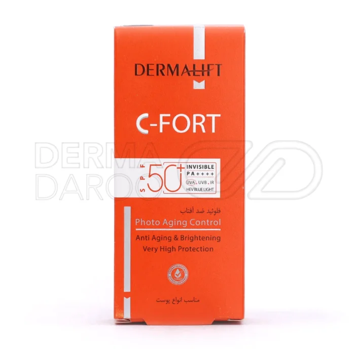 محصول ضدآفتاب سی فورت با بافت سبک و جذب سریع، حاوی نیاسینامید و هیالورونات برای آبرسانی و پیشگیری از پیری زودرس پوست