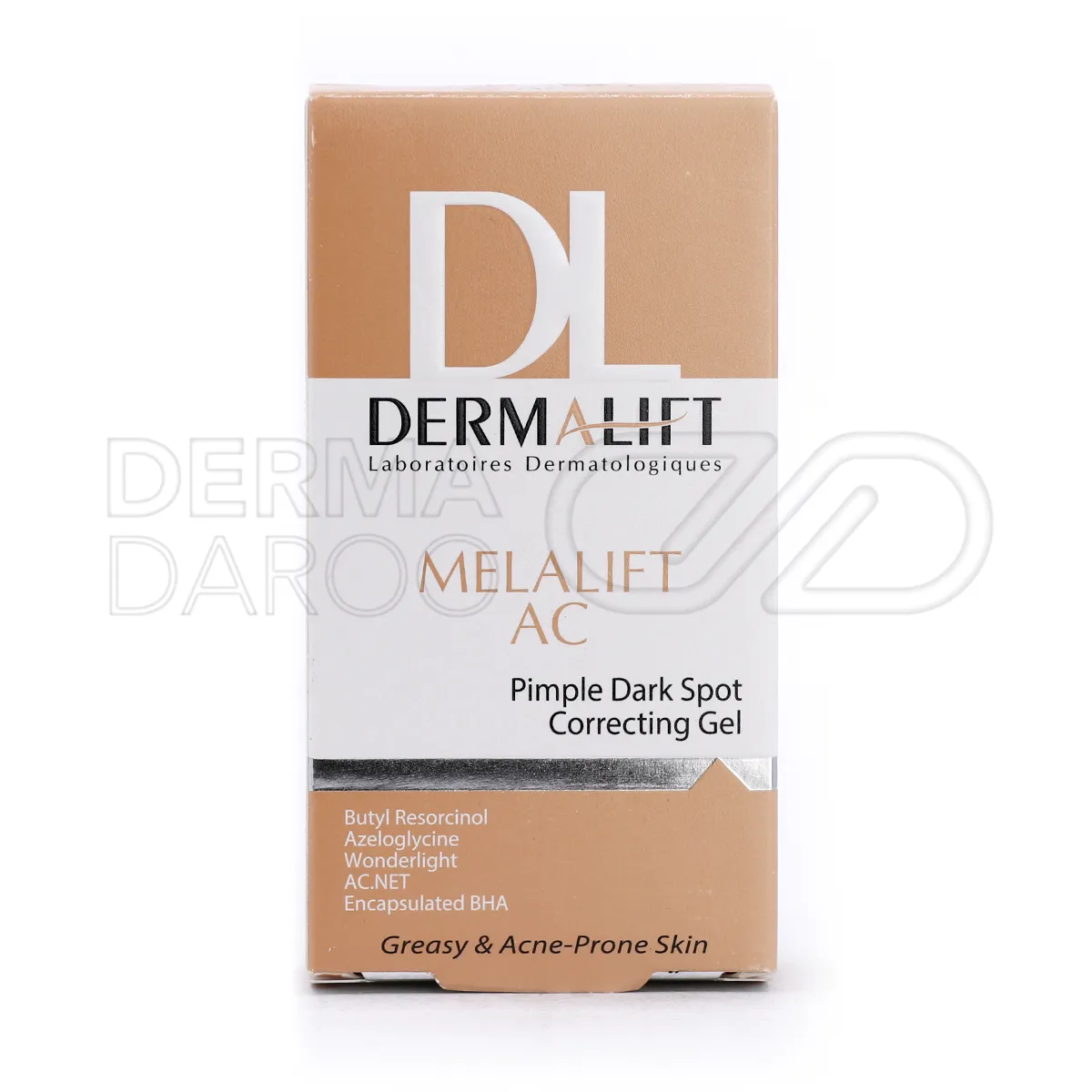 ژل روشن کننده پوست چرب ملالیفت ای سی فاقد پارابن و هیدروکینون با اسید اولئونیک برای پاکسازی عمیق و بهبود بافت پوست مستعد جوش