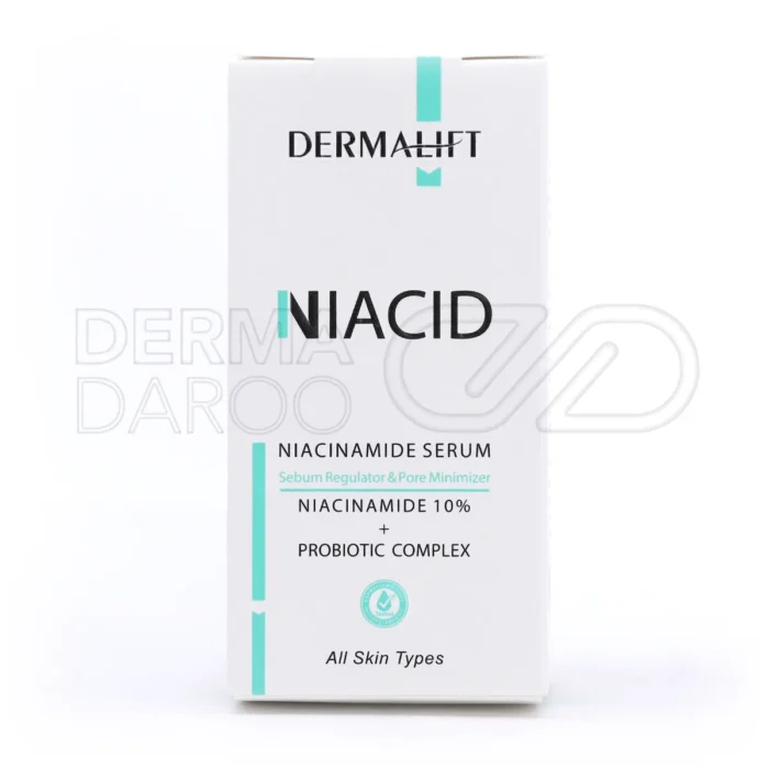 سرم ضد جوش Niacid با پروبیوتیک و کارنوزین، تقویت پوست چرب و مستعد آکنه با جذب سریع و بدون چسبندگی