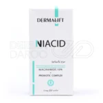 سرم نیاسینامید و زینک Niacid درمالیفت با بافت سبک، کاهش جوش التهابی و سرسیاه، مناسب پوست چرب و مختلط