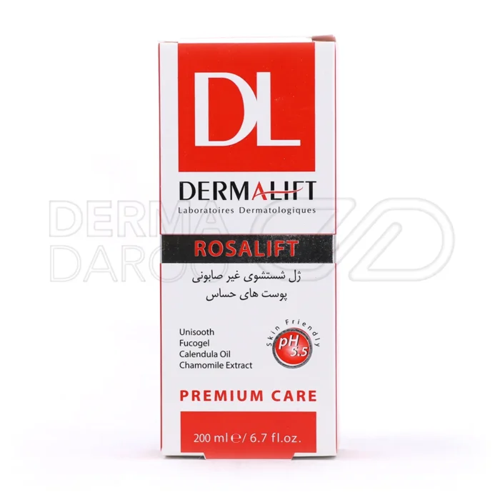 ژل پاک کننده سیندت درمالیفت مناسب روزاسه و درماتیت تماسی، با ترکیبات گیاهی برای تسکین التهاب و حفظ رطوبت طبیعی پوست حساس