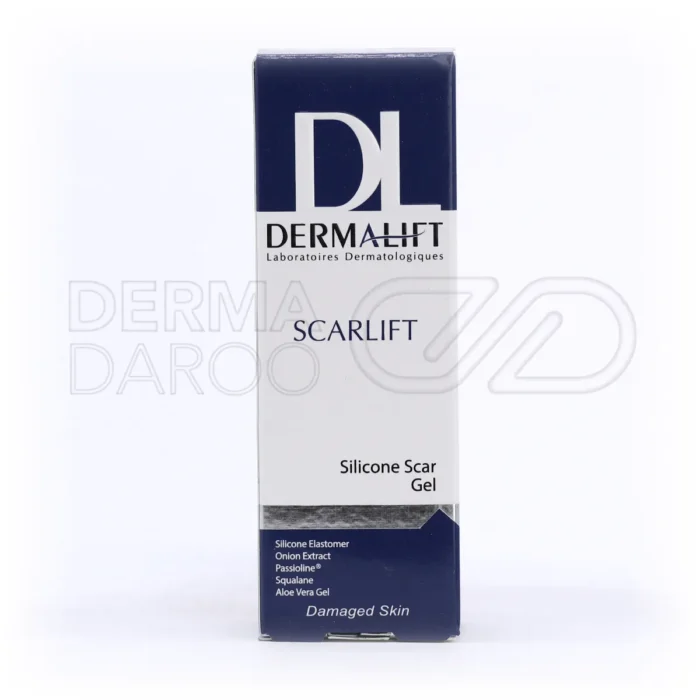 ژل اسکارلیفت درمالیفت غنی از عصاره گل همیشه بهار برای تسکین پوست ملتهب بهبود جای جوش و تقویت نرمی و لطافت پوست