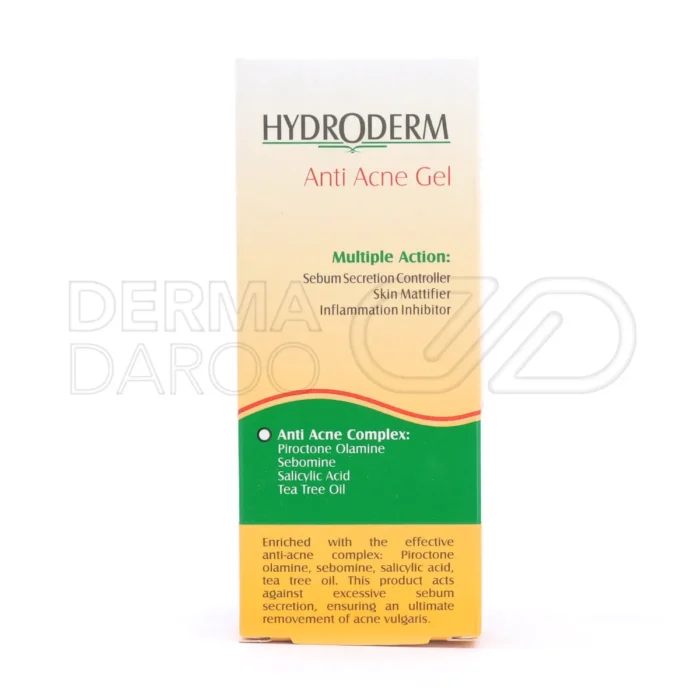 ژل هیدرودرم فاقد چربی، مات کننده پوست و مانع از ایجاد اسکار جوش با استفاده آسان و جذب سریع