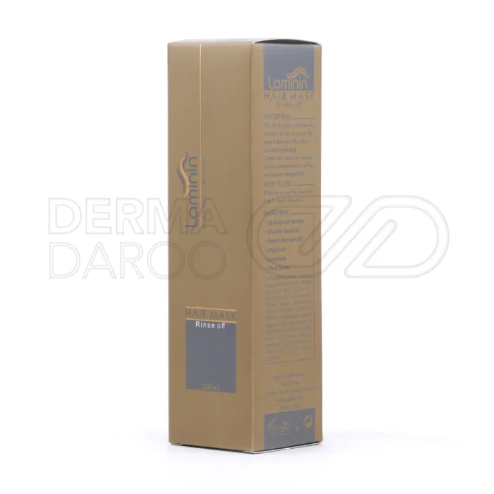 ماسک مو با آبکشی لامینین با ویتامین B۱ و B۶، تقویت کننده غشاء سلولی مو و بهبود حالت پذیری