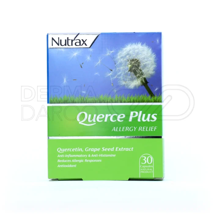 نوتراکس کوئرس پلاس بدون سویا، گلوتن و نگهدارنده، مناسب برای افراد حساس، حمایت از سلامت طبیعی و بهبود آلرژی فصلی
