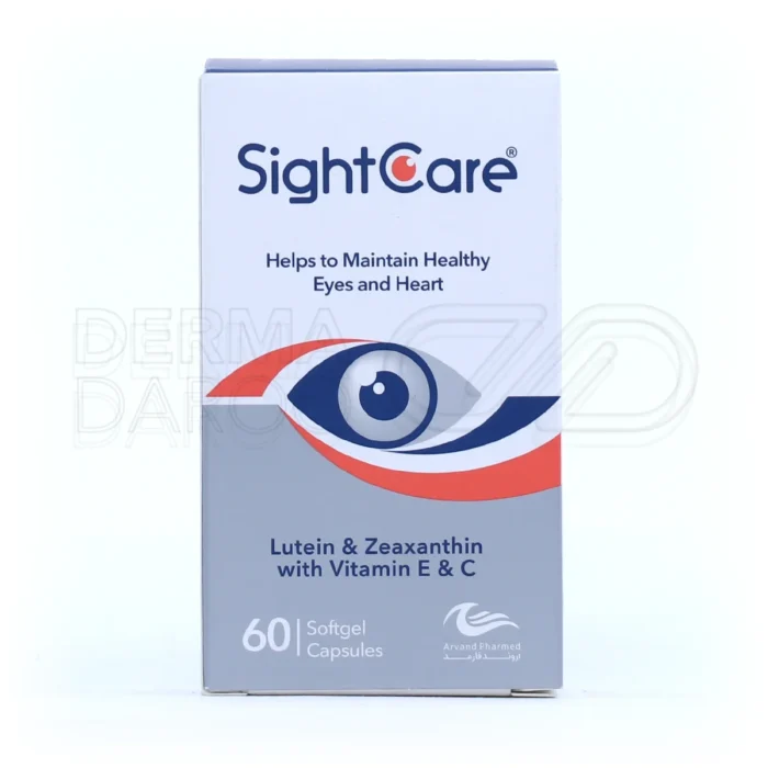 سایت کر اروند فارمد 60 عددی با ویتامین سی و ترکیبات معدنی برای کاهش خستگی چشم، محافظت از بافت شبکیه و افزایش شفافیت دید
