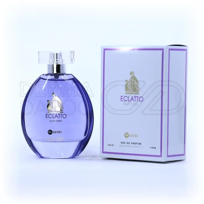 بطری لوکس ادو پرفیوم زنانه اکلتو بایلندو با طراحی شیک و رایحه گرم مرکباتی، در بسته بندی جذاب برای فصول سرد