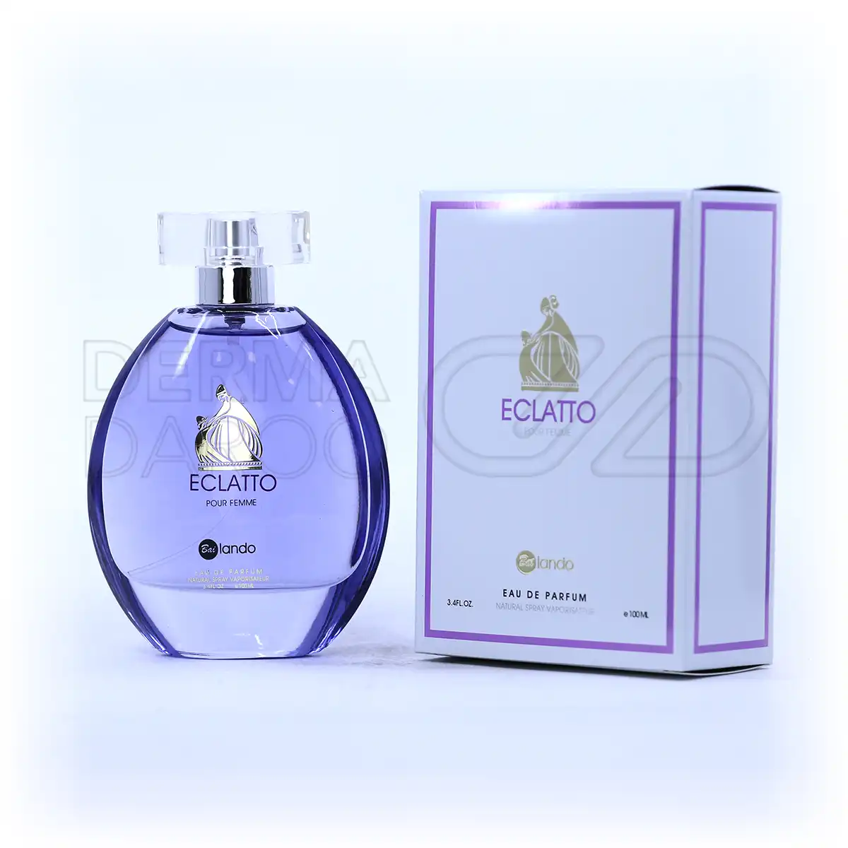 بطری لوکس ادو پرفیوم زنانه اکلتو بایلندو با طراحی شیک و رایحه گرم مرکباتی، در بسته بندی جذاب برای فصول سرد