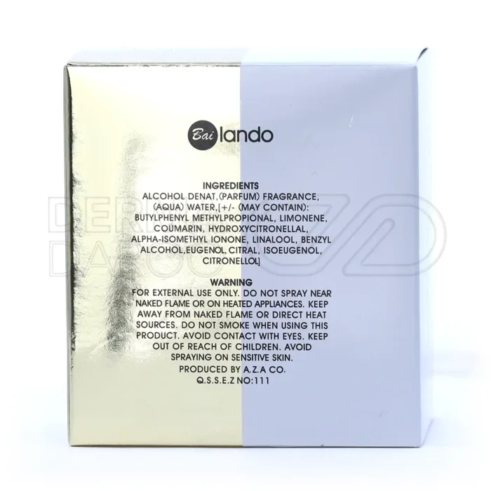 ادو پرفیوم زن بایلندو با رایحه خنک گل رز و ترنج، ایده آل برای بانوان شیک در روزهای بهاری و تابستانی