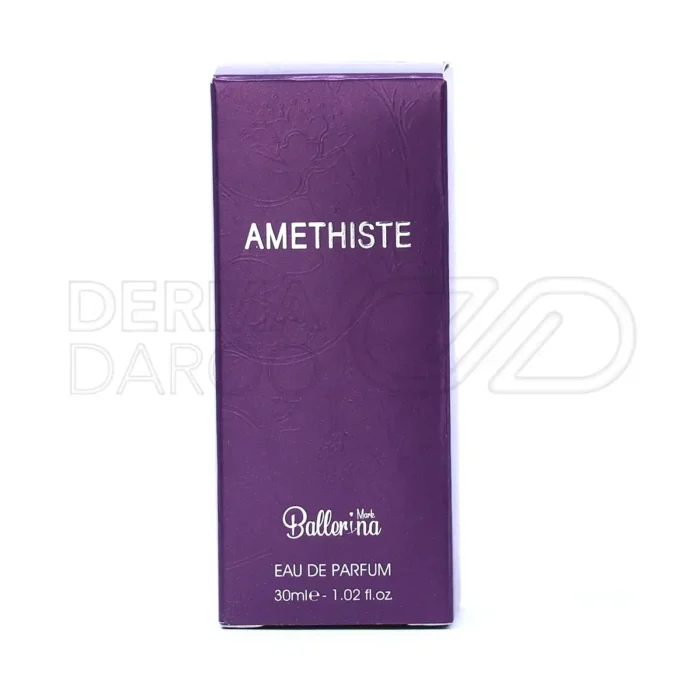 ادو پرفیوم زنانه آمتیست بالرینا با نت چوبی و وانیل، ماندگاری بالا و رایحه دلپذیر برای بانوان شیک پوش