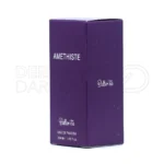 عطر زنانه آمتیست با نت میانی فلفل و گل صدتومانی، رایحه شیرین وانیل و مشک، ایده آل برای تمام فصول