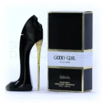 بطری لوکس ادو پرفیوم گود گرل بالرینا با طراحی مشکی براق، عطری گرم و شیرین با رایحه بادام و کاکائو برای بانوان