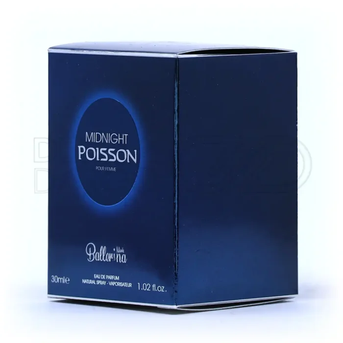 عطر میدنایت پویزن بالرینا با نت میانی گل رز، پخش بوی قوی و ماندگاری بالا، مناسب فصل پاییز و زمستان