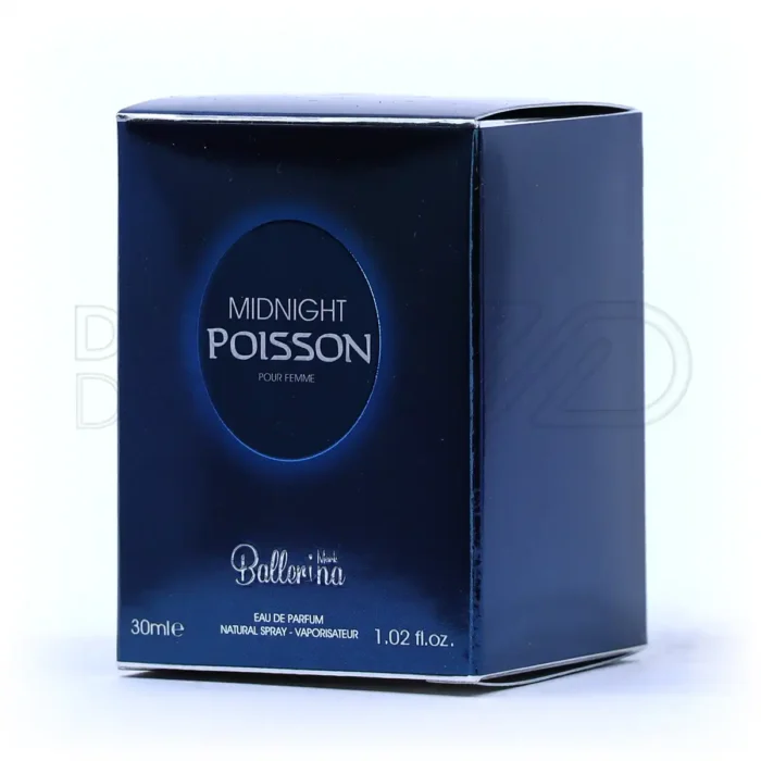 ادو پرفیوم زنانه میدنایت پویزن بالرینا با رایحه گرم و شیرین ترنج و ماندارین، ایده آل برای مهمانی های شبانه