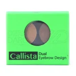 سایه ابرو دوتایی کالیستا با فرمولاسیون سبک، جلوگیری از پخش روی پوست، پرکننده ابرو و برس نرم برای ابروهای کم پر و طبیعی ماندگار