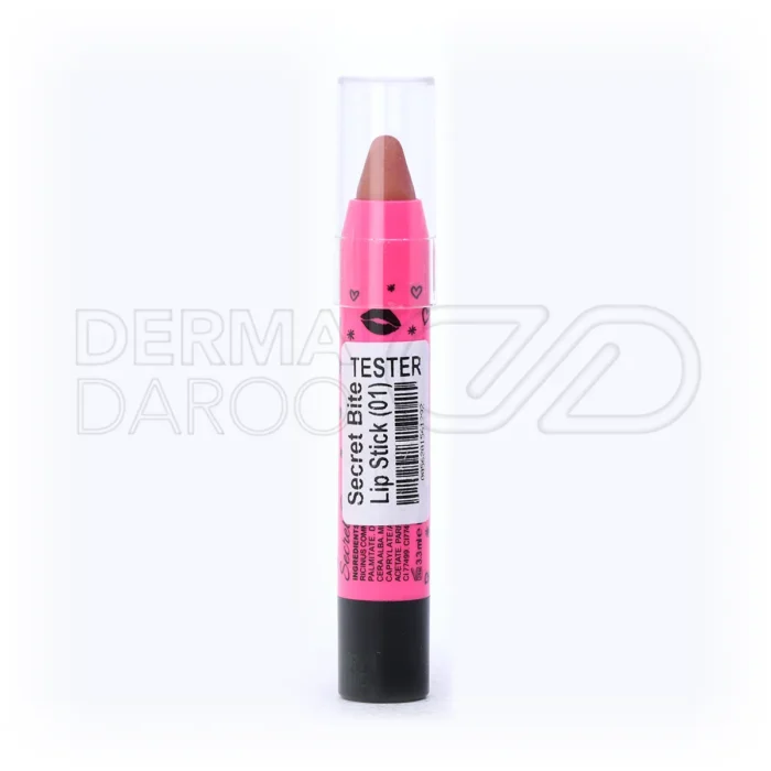 محصول رژ لب مدادی کالیستا سکرت بایت فاقد مواد مضر با فرمولاسیون سبک، جلوگیری از پوسته شدن لب و ایجاد رنگ زنده و خوش‌طعم برای استفاده روزانه