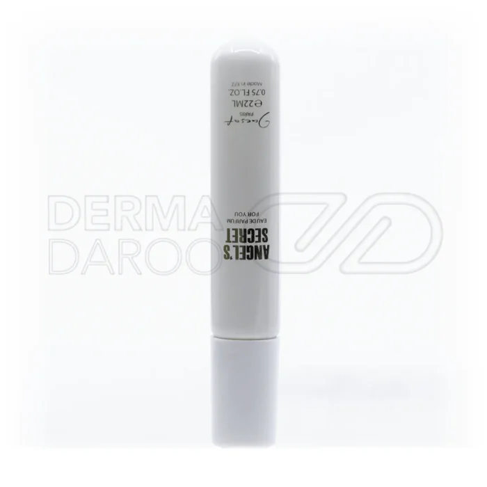 بطری عطر جیبی آنجل سکرت ژک ساف ۲۲ میل یونی سکس با رایحه گرم شیرین و جذاب در بسته بندی شیک و کوچک