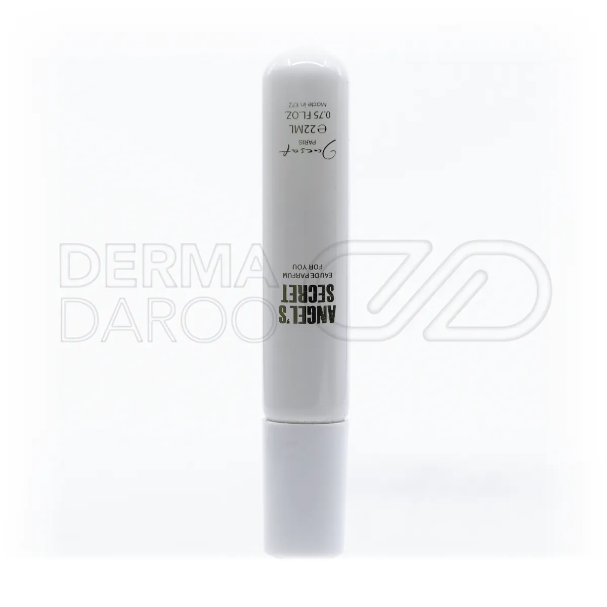 بطری عطر جیبی آنجل سکرت ژک ساف ۲۲ میل یونی سکس با رایحه گرم شیرین و جذاب در بسته بندی شیک و کوچک