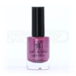 بسته بندی لاک ناخن مای با طراحی شیک و رنگ‌های براق، مات و اکلیلی در بطری شیشه‌ای مقاوم، مناسب برای استفاده آسان