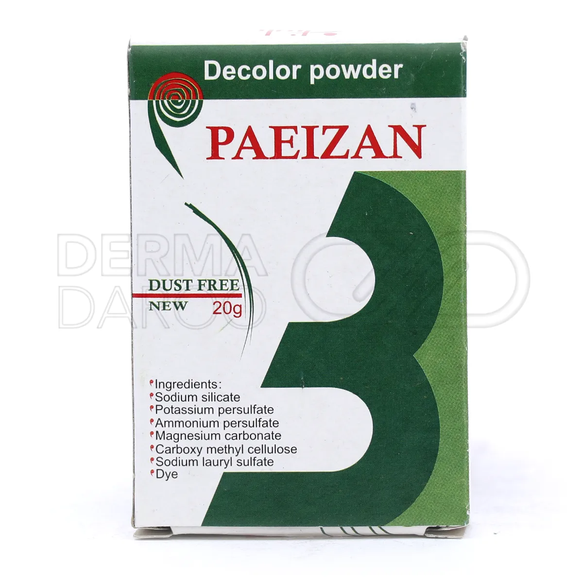 بسته بندی پودر دکلره بدون گرد پاییزان مناسب روشن کردن مو تا پایه دلخواه بدون پراکندگی گرد