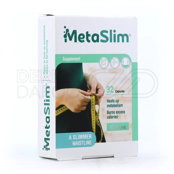 متا اسلیم 32 عددی با فرمولاسیون طبیعی و بدون مواد تراریخته برای حمایت از کاهش وزن و سلامت عمومی
