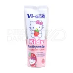 بسته بندی رنگارنگ خمیردندان کودک وی وان با طعم توت فرنگی، تیوب نرم و مناسب کودکان برای محافظت و تقویت دندان