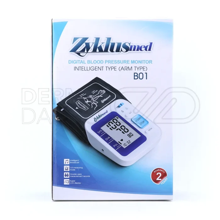 دستگاه فشارسنج زیکلاس مد B01 با نمایشگر LCD بزرگ و سخنگو، مجهز به سیستم هشدار ضربان غیرعادی قلب