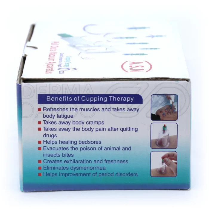 ست بادکش A.S.N با لیوان‌های سایزبندی شده برای درمان گرفتگی و کوفتگی عضلات تحریک گردش خون و رفع خستگی روزانه