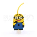 بسته بندی ژل ضد عفونی کننده دست عروسکی آکسی کیدز ۵۰ میل با پوشش سیلیکونی طرح حیوانات بامزه و بند آویز برای کودکان