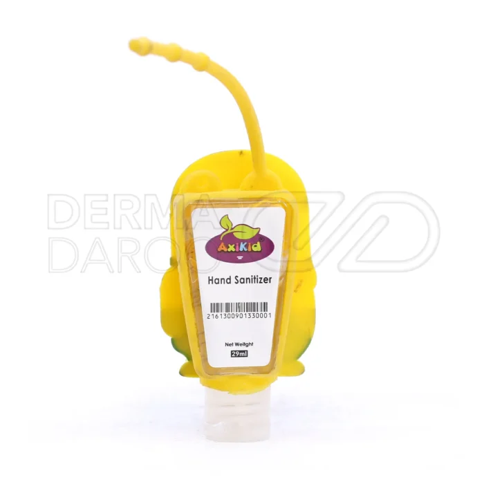 پوشش سیلیکونی فانتزی و عروسکی ژل ضد عفونی کننده آکسی کیدز طرح حیوانات جذاب برای کودکان همراه با بند آویز کیف