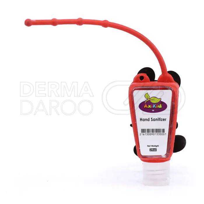 ژل ضد عفونی کننده دست آکسی کیدز با الکل بالا و رایحه دلپذیر بدون نیاز به آبکشی پوست دست کودکان را سریع تمیز و ضد عفونی می کند