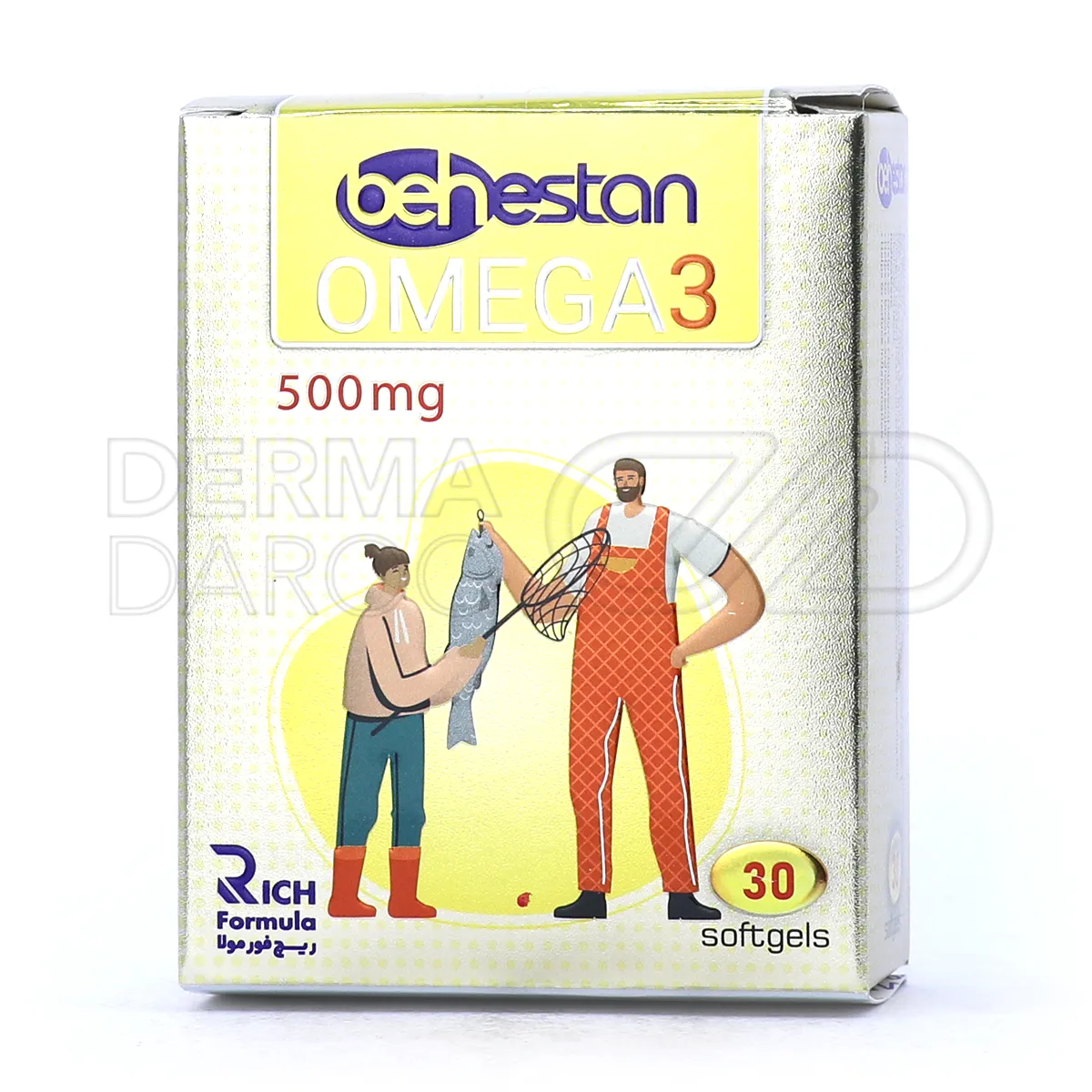 نتیجه مصرف سافت ژل امگا ۳ ریچ فرمولا بهستان کاهش التهاب بهبود سلامت قلب و مفاصل و پوست شاداب پس از مصرف منظم