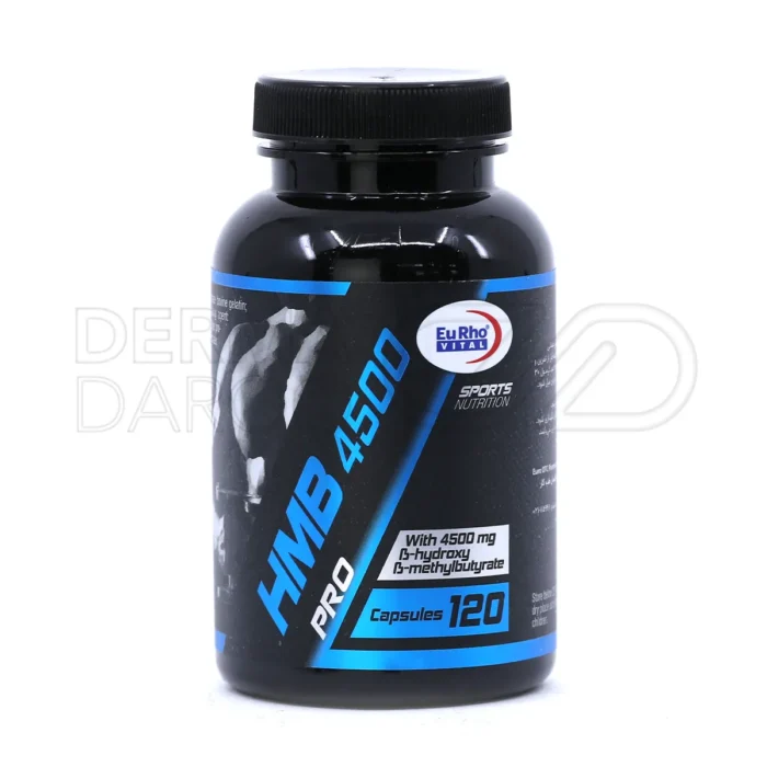 eurhovital-hmb-4500mg-caps (1) بسته بندی کپسول اچ ام بی ۴۵۰۰ میلی گرم یوروویتال ۹۰ عددی مکمل بدنسازی برای افزایش حجم و قدرت عضلات ورزشکاران