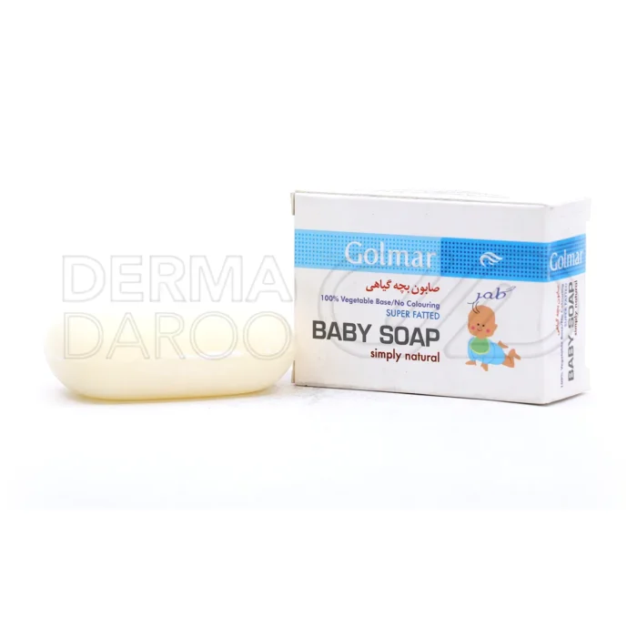golmar-simply-natural-baby-soap (1) بسته بندی صابون بچه گیاهی گلمر حاوی روغن های خالص گیاهی بدون مواد شیمیایی و چربی حیوانی مناسب پوست ظریف کودکان