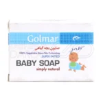 بافت نرم و کرمی صابون بچه گلمر حاوی لانولین و روغن های گیاهی برای شستشوی روزانه و افزایش شفافیت پوست کودکان