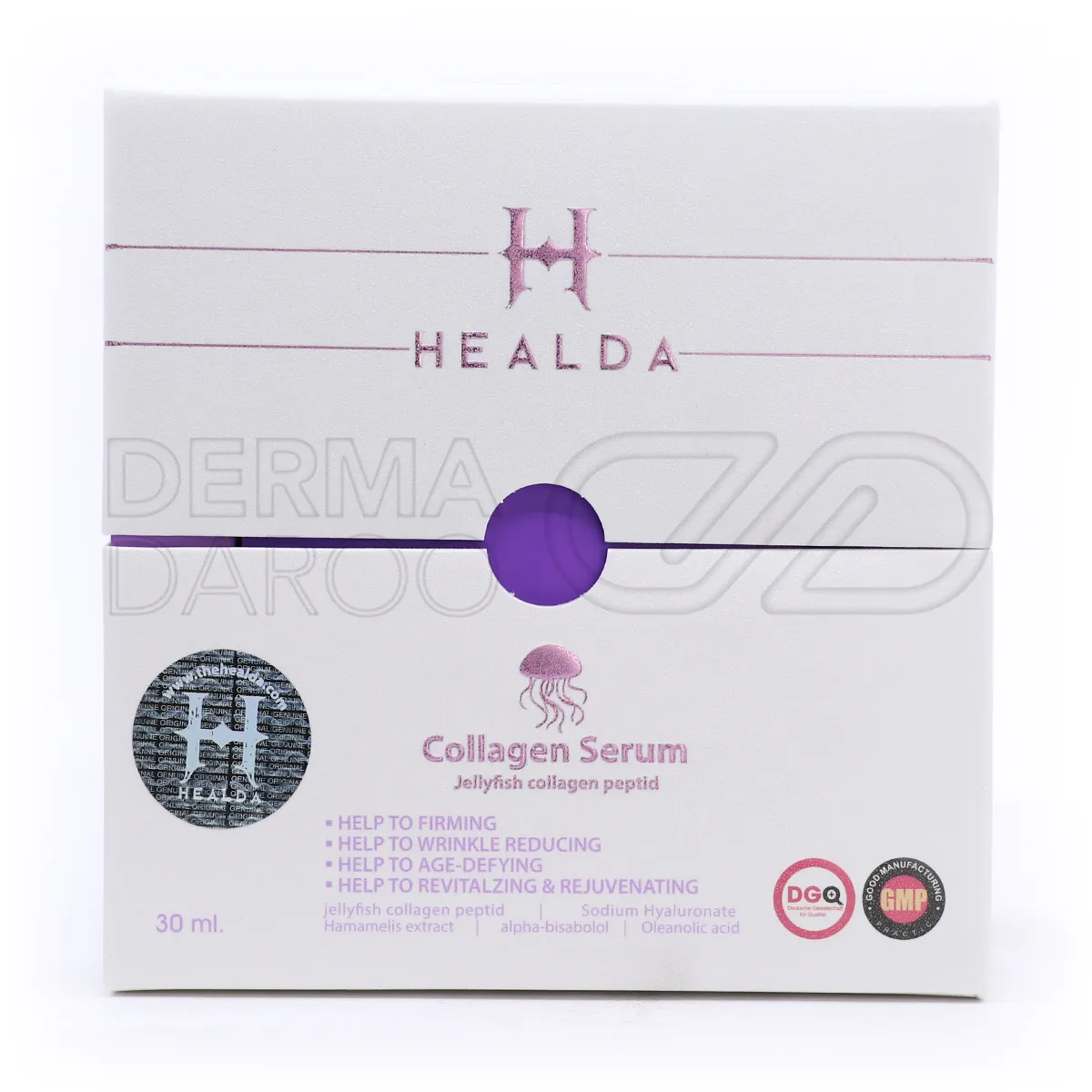 بافت سبک و شفاف سرم کلاژن هیلدا که سریع جذب شده پوست را عمیق آبرسانی کرده و خاصیت ارتجاعی و شادابی را به آن بازمی گرداند